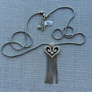 Brighton Necklace JM0561 NWTag Alcazar Heart Swing Long Crystal Necklace $98